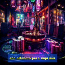 abc alfabeto para imprimir